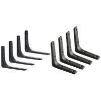 8 PCS Iron Wall Shelf Bracket, Heavy Duty Shelf Support Bracket Decorative Joint Angle Bracket