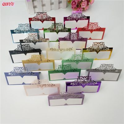 10/50/100pcs Name Cards Seat Cards Laser Cut Place Escort Card Party Supplies Wedding Decorations Wedding Invitations 5z