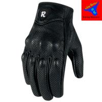 【✎】 ABONDON mall รถจักรยานยนต์ผู้ชาย S Perforated Pursuit Street Gants De Moto Black M/l/xl Luvas De Motocicleta