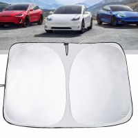 【CW】 Car Parts Windshield Covers Visors Front Window Tesla 3 Y Sunshade Accessories New