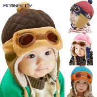 ﹊™❡ Winter Warm Baby Hats Infant Toddlers Boys Girls Pilot Aviator Caps Soft Eargflap Hat Cute Beanies Cap Kids Skullies Hat 10-48M