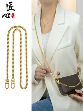 Suitable for LV mahjong bag transformation metal chain shoulder strap chain  single buy bag with underarm bag chain copper accessories Messenger