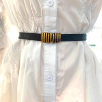 New Women Summer Fashion Trend Wild Fine Cowhide Belt Decorative Belt With Dress Jeans Buckle Cowhide Belt S3151