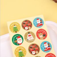 1200pcs Kawaii Christmas Series Sealing Stickers Envelope Gift Cards Package Seal Label Christmas Decoration Gift Sticker Tags