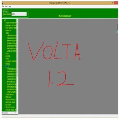 VOLTA 1.2 SENSOR DECODING Elimina VOLTA DPF EGR LAMBDA OFF FAP/DPF / immo / EGR / lambda Remover