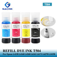 GACINK-Recarga A Tinta Da Tintura Para O Tanque De Epson Eco,Tinta Da Tintura Do Desktop, T504, 504, L4150, L4160, L4260, L6161,,L6270, L14150