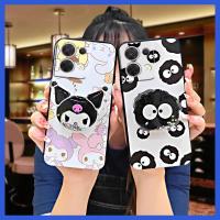 Shockproof Waterproof Phone Case For OPPO Reno8 5G Soft Case phone stand holder Silicone Cute glisten foothold TPU