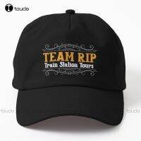 Vintage Team Rip Train Station Tours Retro Gifts Railroad Lovers Gift Dad Hat Trucker Hats Outdoor Cotton Cap Sun Hats Harajuku