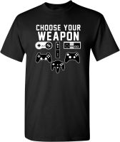 City Shirts Mens Choose Your Weapon Console Gamer Funny DT Adult T-Shirt Tee