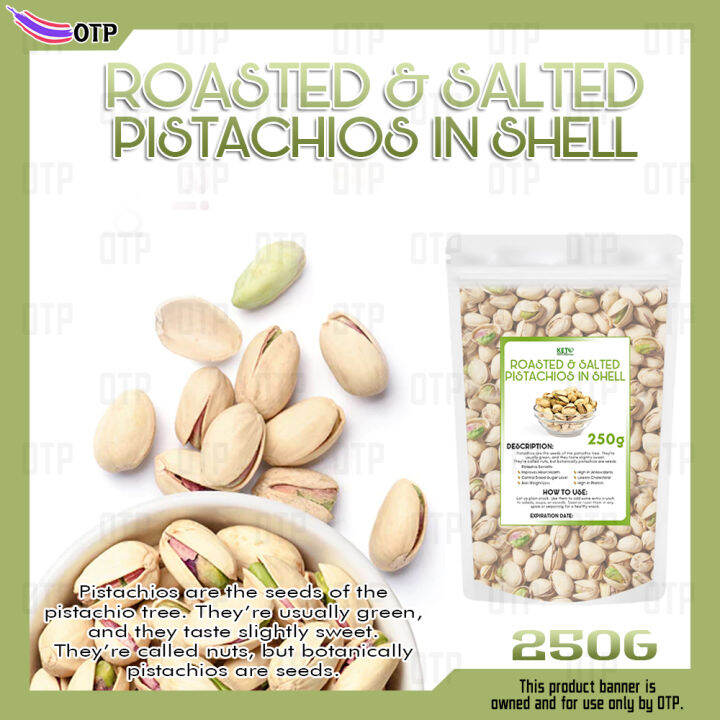 Roasted and Salted Pistachios in Shell 250g Nutritious Nuts, Healthy