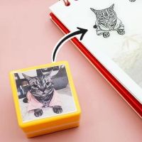 Custom Pet Portrait Stamp DIY For Dog Figure Seal Personalized Cat Doggy Cuztomized Memento Chapter for Scrapbooking