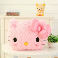 Kawaii Hello Rose Velvet Plush Melody Almofada Cobertor Plushie Almofada Macia Decorativa Boneca Cama Crianças Presente De Aniversário Brinquedo