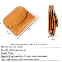 CICICUFF Genuine Leather Women Purse Cowhide Leather Lady Small Purses Female Bifold Wallets Coin Purse Pockets Girls Money Bag