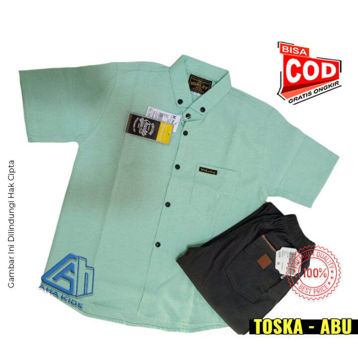 GRATIS ONGKIR//dan BISA COD//Atasan Baju Kemeja Polos Lengan Pendek