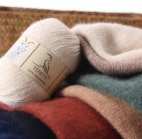 【YD】 TEHETE Cashmere Yarn for Crocheting 3-Ply Warm Soft Fuzzy Knitting Baby Sewing Scarf