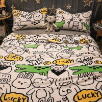 【Ready】? Thickened winter coral milk fleece blanket bed sheet flannel small quilt single office nap blanket