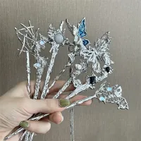 Vintage Chinese Style Hairpins Hair Stick Women Metal Glaze Hair Fork Hair Chopsticks Woman Girls Jewelry Accessories Haberdashery