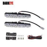 【LZ】♛  Cabeça dianteira do carro drl aviso condução nevoeiro lâmpada 1 pares de alta-baixa feixe luzes diurnas drl dc 12v 2400lm 6 led para todos os carros dj