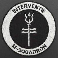 【YF】 INTERVENTIE M-SQUADRON Morale Embroidery Badge Motorcycle Leather Decoration Accessories Appliques