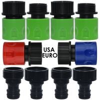 Quick Connector Nipple EURO USA 3/4 Inch Male Threaded Hose Pipe Adapter for Garden Tubing Drip Irrigation Watering System