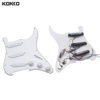 KOKKO 2 Pcs St กีตาร์ไฟฟ้าแผงสองด้าน Pickup Line ชุด5-Speed Switch Knob หนา Multi-Layer Guard แผ่น