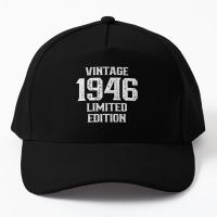 Vintage 1946 Baseball Cap Hat Hip Hop Mens Summer Czapka Sport Printed Sun Black Bonnet Outdoor Fish Women Boys Solid Color