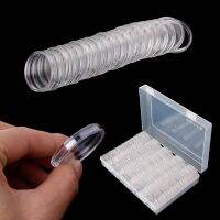 30mm 100 Coin Holder Capsules Round Box Plastic collectibles Storage Organizer