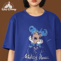 Disney Mickey Mouse เสื้อยืดผู้หญิง Harajuku Kawaii น่ารักการ์ตูนหญิงพิมพ์เสื้อยืด2022ฤดูร้อนน่ารักสบายๆขนาดใหญ่ Y2k