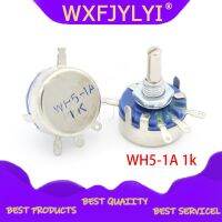 卍 2pcs WH5-1A 1k ohm 3-Terminals Round Shaft Rotary Taper Carbon Potentiometer