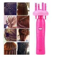 X-Press Braider ใช้งานง่ายที่ถักผมเปียเอบีเอสสีชมพูสำหรับสร้างทรงผม