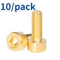 10pcs Pure Brass Hexagon Socket Screws M3 M4 M5 M6 M8 DIN912 Cap Head