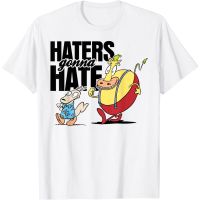 2023 NEW2023ฤดูใบไม้ผลิและฤดูร้อนใหม่ผู้ใหญ่เสื้อยืด Nickelodeon Rocko ชีวิตสมัยใหม่ Haters จะเกลียดเสื้อยืด-เสื้อยืดผู้ชาย