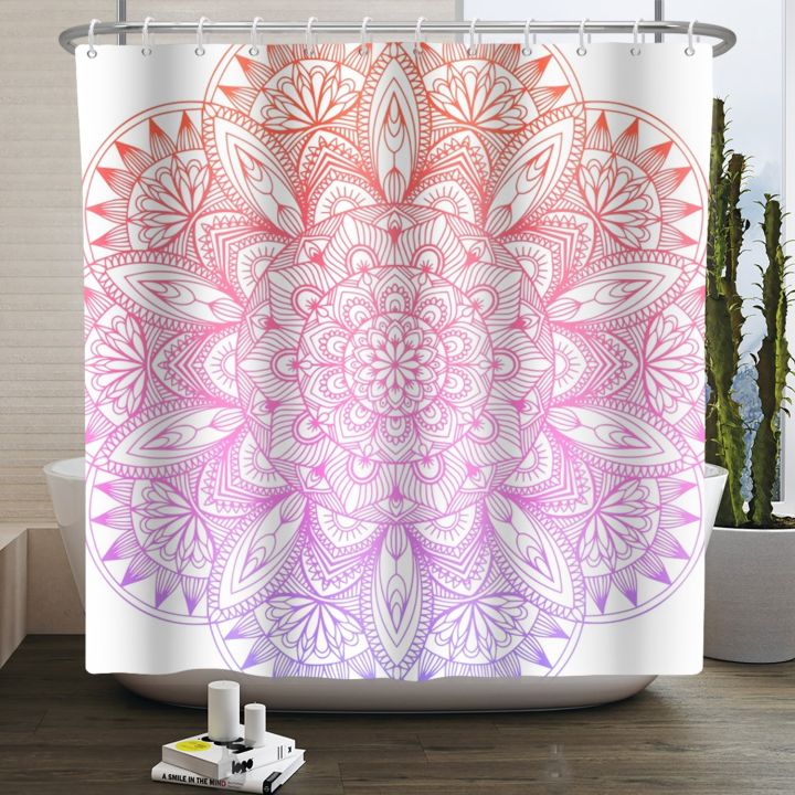mandala-boho-shower-curtain-180x180cm-waterproof-pattern-hippie-curtain-for-bathroom-fabric-bathroom-decoration-set-with-hooks