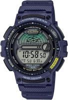 Casio Mens Fishing Timer Quartz Watch with Resin Strap BLUE