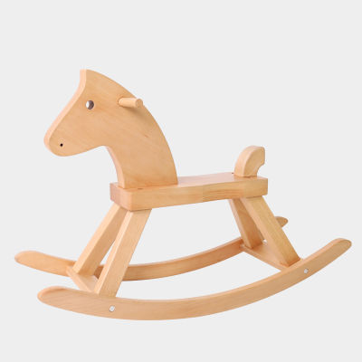 [In stock] ของเล่นเด็กไม้เนื้อแข็งจันมัลติฟังก์ชั่โยกม้าโยกเด็กเก้าอี้โยกของขวัญวันเกิดเด็กไม้จันขนาดเล็ก