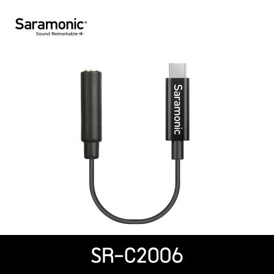 Saramonic สายแปลงไฟ SR-C2006 แปลง 3.5mm TRS ตัวเมีย เป็น USB Type-C ตัวผู้ สำหรับ DJI Osmo Pocket