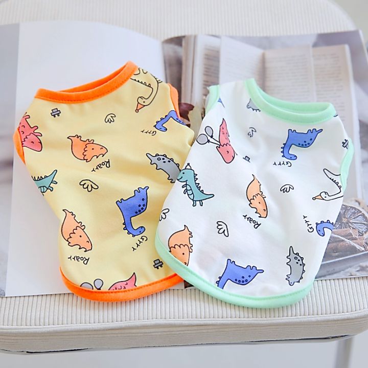 dinosaur-print-pet-dog-clothes-cat-thin-clothing-dogs-small-chihuahua-summer-breathable-girl-boy-chihuahua-pet-clothing-dog-vest