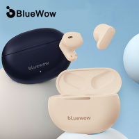 BlueWow BW36 TWS มินิไร้สายบลูทูธหูฟังกีฬาเล่นเกมบลูทูธหูฟังเสียงยกเลิกกันน้ำที่มีกล่องชาร์จไมค์สนับสนุนโทรวิดีโอ IOS Android สากล