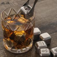 Keep Your Drink Cold Longer SGS Test Pass Summer Ice Cubes 2021 Stainless Steel Reusable Chilling Stones for Whiskey Wine