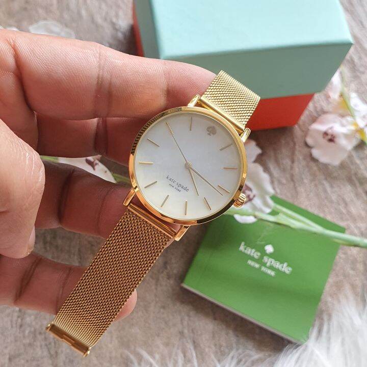 Kate Spade New York Threehand White Dial Gold Tone Stainless Steel