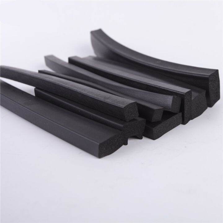 5meter-epdm-foamed-rubber-square-type-sealing-strip-sound-proofing-dustproof-black-foamed-rectangle-seal-strip