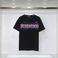 【 Stock】Original DSQUARED2 T เสื้อผู้ชายผู้หญิง100% Premium Premium Cotton Unisex ฮิปป๊อป Breathable คอกลมเสื้อยืดสำหรับสาวคุณภาพสูง S-2XL