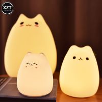 【CC】 Sensor Night Lamp Silicone Colorful Child Sleeping Bedroom Desktop