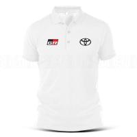 เสื้อโปโล Toyota GR Supra TRD การปรับแต่งการแข่งรถทีม Hilux Fortuner รถเทอร์โบ Camry Harrier Motorsport Drift