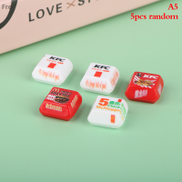 Fre 5pcs 1/12 dollhouse Miniature Burger BOX MINI KITCHEN อาหารฉากรุ่นของเล่น