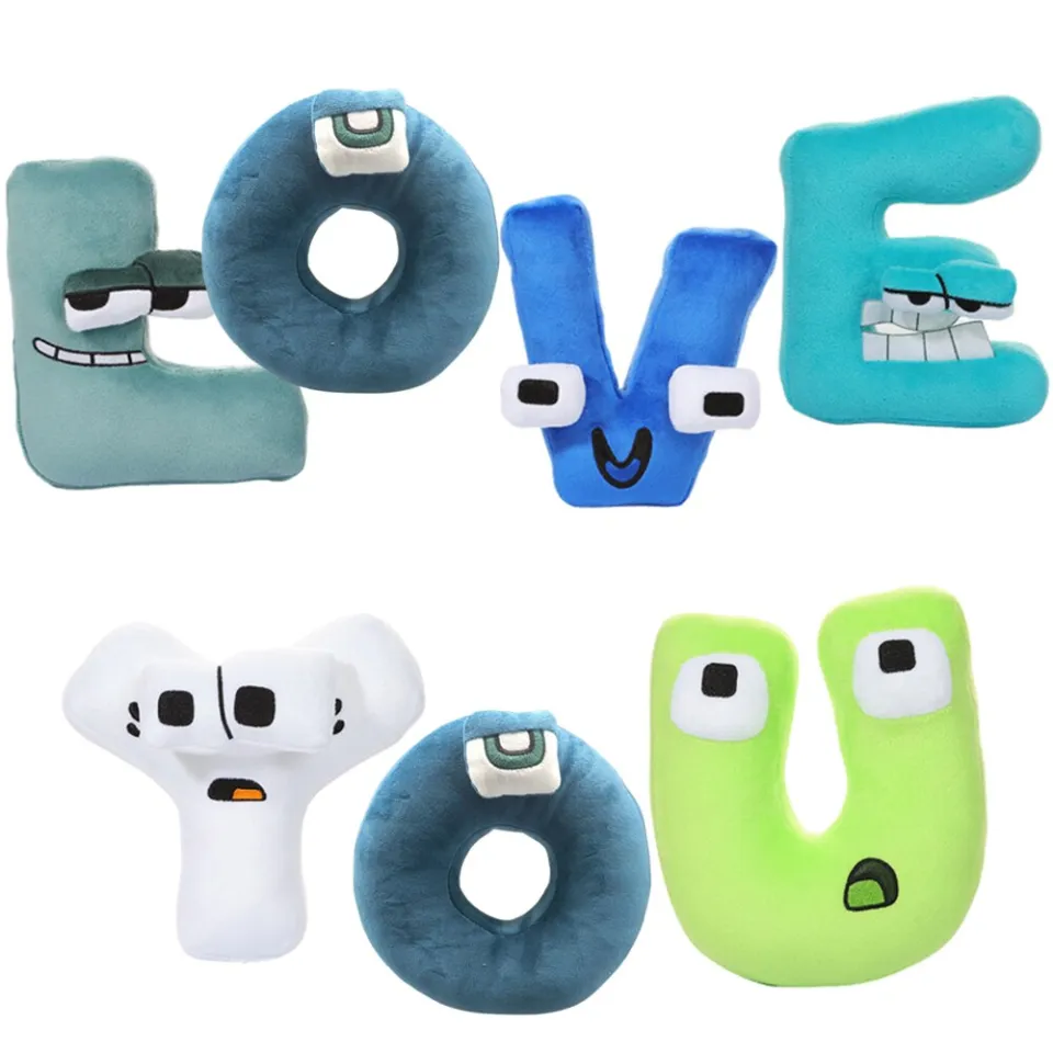 A-Z Alphabet Lore Plush Toy Preschool Educational English ABC Letter  Stuffed Animal Plushie Kids Gift Mobile phone bag pendant - AliExpress