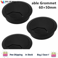 60mm Computer Desk Table Grommet Cable Port Wire Hole Cover 3 Pcs