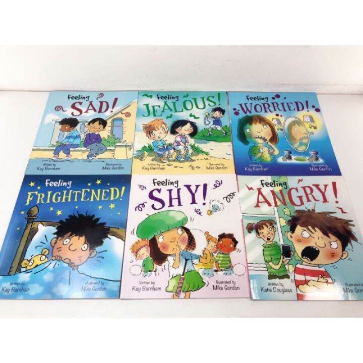 Feelings and Emotions brand new (6 books) Sad Jealous Angry Shy Worried ...