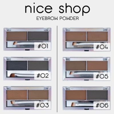 ที่เขียนคิ้วแบบฝุ่น Nice Shop Eyebrow Powder 2 Shades Brush เขียนคิ้ว ฝุ่น