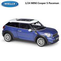 1:24 WELLY Diecast รถ BMW MINI Cooper S Paceman/ 1300คลาสสิกรุ่นรถโลหะผสมโลหะของเล่นรถสำหรับเด็กงานฝีมือตกแต่ง Collection